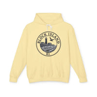 Block Island RI Lighthouse Hooded Sweatshirt for Comfort and Style - Ocean State Styles