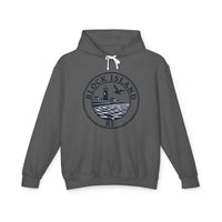 Block Island RI Lighthouse Hooded Sweatshirt for Comfort and Style - Ocean State Styles
