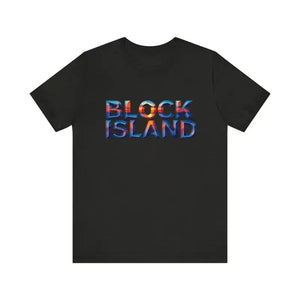 Block Island Sunset Unisex Jersey Tee for Everyday Style - Ocean State Styles