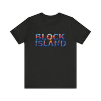 Block Island Sunset Unisex Jersey Tee for Everyday Style - Ocean State Styles