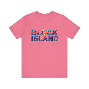 Block Island Sunset Unisex Jersey Tee for Everyday Style - Ocean State Styles