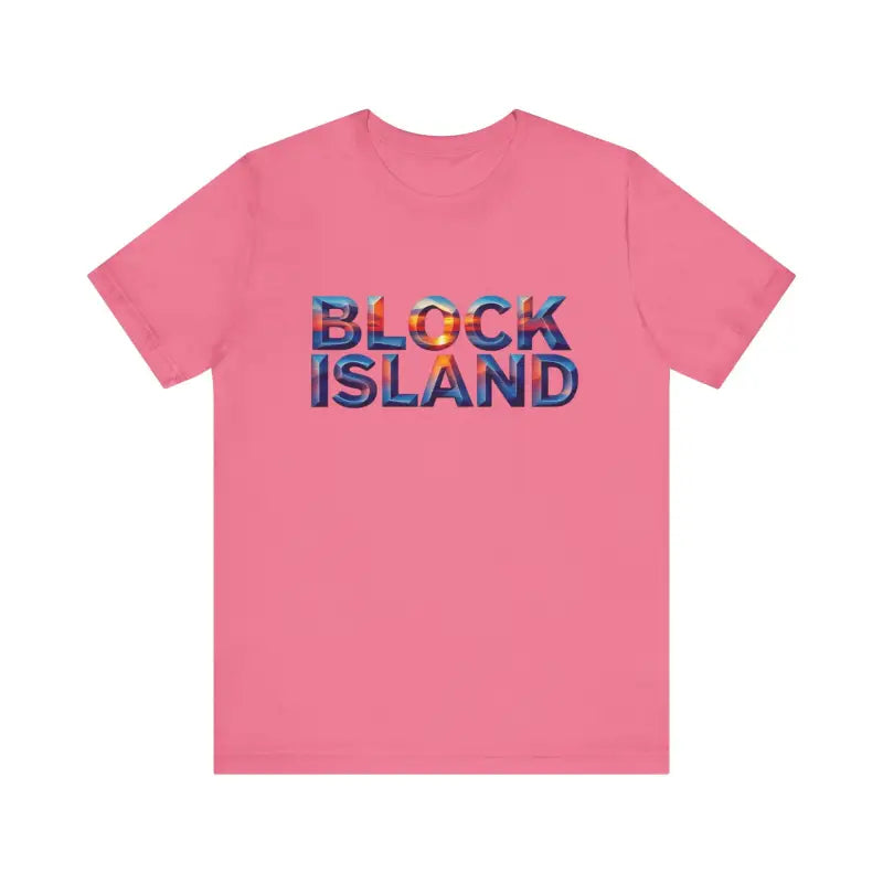 Block Island Sunset Unisex Jersey Tee for Everyday Style - Ocean State Styles