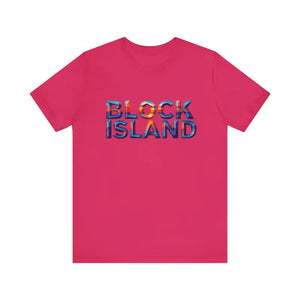 Block Island Sunset Unisex Jersey Tee for Everyday Style - Ocean State Styles