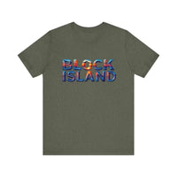 Block Island Sunset Unisex Jersey Tee for Everyday Style - Ocean State Styles