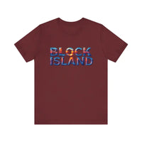 Block Island Sunset Unisex Jersey Tee for Everyday Style - Ocean State Styles