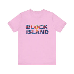 Block Island Sunset Unisex Jersey Tee for Everyday Style - Ocean State Styles
