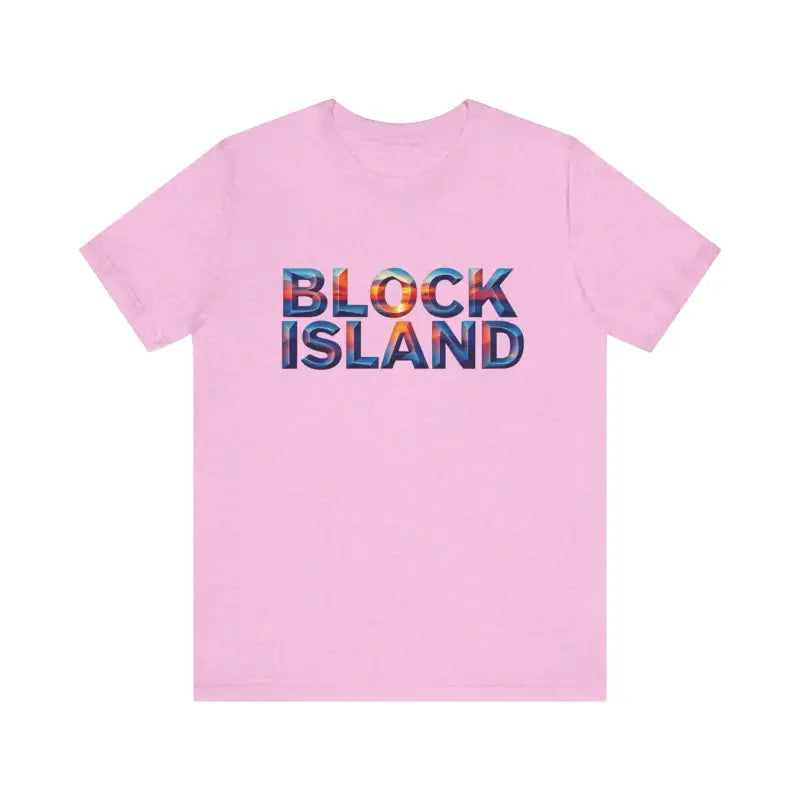 Block Island Sunset Unisex Jersey Tee for Everyday Style - Ocean State Styles