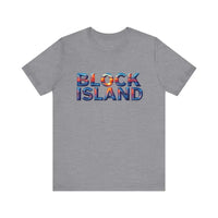Block Island Sunset Unisex Jersey Tee for Everyday Style - Ocean State Styles