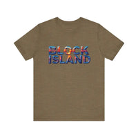 Block Island Sunset Unisex Jersey Tee for Everyday Style - Ocean State Styles