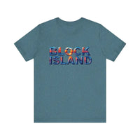 Block Island Sunset Unisex Jersey Tee for Everyday Style - Ocean State Styles