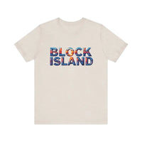 Block Island Sunset Unisex Jersey Tee for Everyday Style - Ocean State Styles