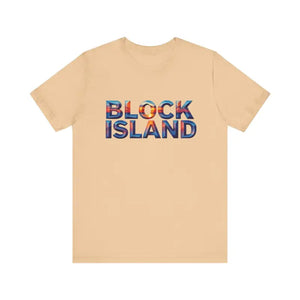 Block Island Sunset Unisex Jersey Tee for Everyday Style - Ocean State Styles