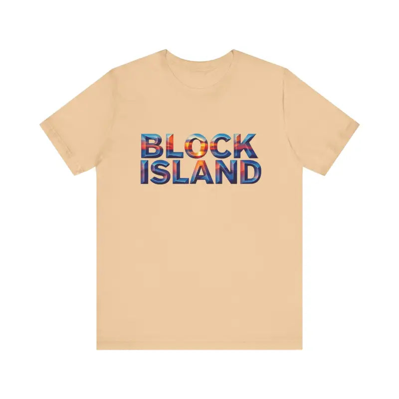 Block Island Sunset Unisex Jersey Tee for Everyday Style - Ocean State Styles