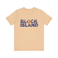 Block Island Sunset Unisex Jersey Tee for Everyday Style - Ocean State Styles