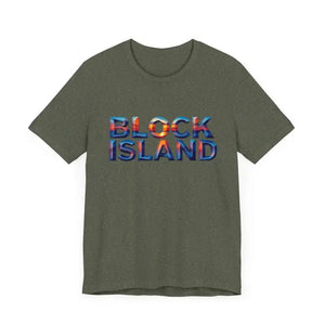 Block Island Sunset Unisex Jersey Tee for Everyday Style - Ocean State Styles