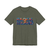 Block Island Sunset Unisex Jersey Tee for Everyday Style - Ocean State Styles