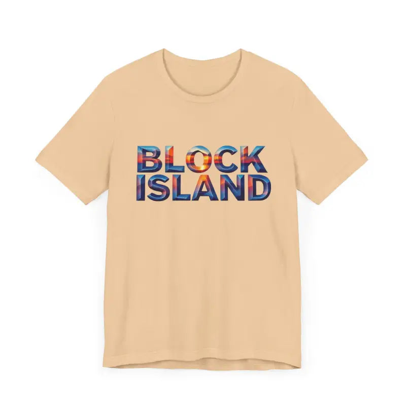 Block Island Sunset Unisex Jersey Tee for Everyday Style - Ocean State Styles