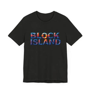 Block Island Sunset Unisex Jersey Tee for Everyday Style - Ocean State Styles