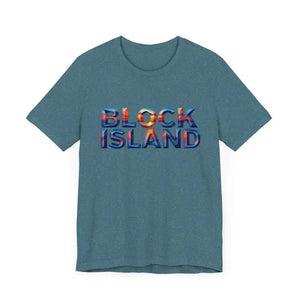 Block Island Sunset Unisex Jersey Tee for Everyday Style - Ocean State Styles
