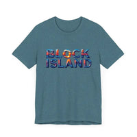 Block Island Sunset Unisex Jersey Tee for Everyday Style - Ocean State Styles