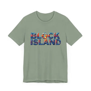 Block Island Sunset Unisex Jersey Tee for Everyday Style - Ocean State Styles