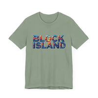 Block Island Sunset Unisex Jersey Tee for Everyday Style - Ocean State Styles