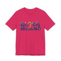 Block Island Sunset Unisex Jersey Tee for Everyday Style - Ocean State Styles