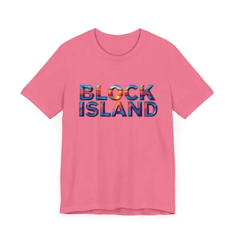 Block Island Sunset Unisex Jersey Tee for Everyday Style - Ocean State Styles