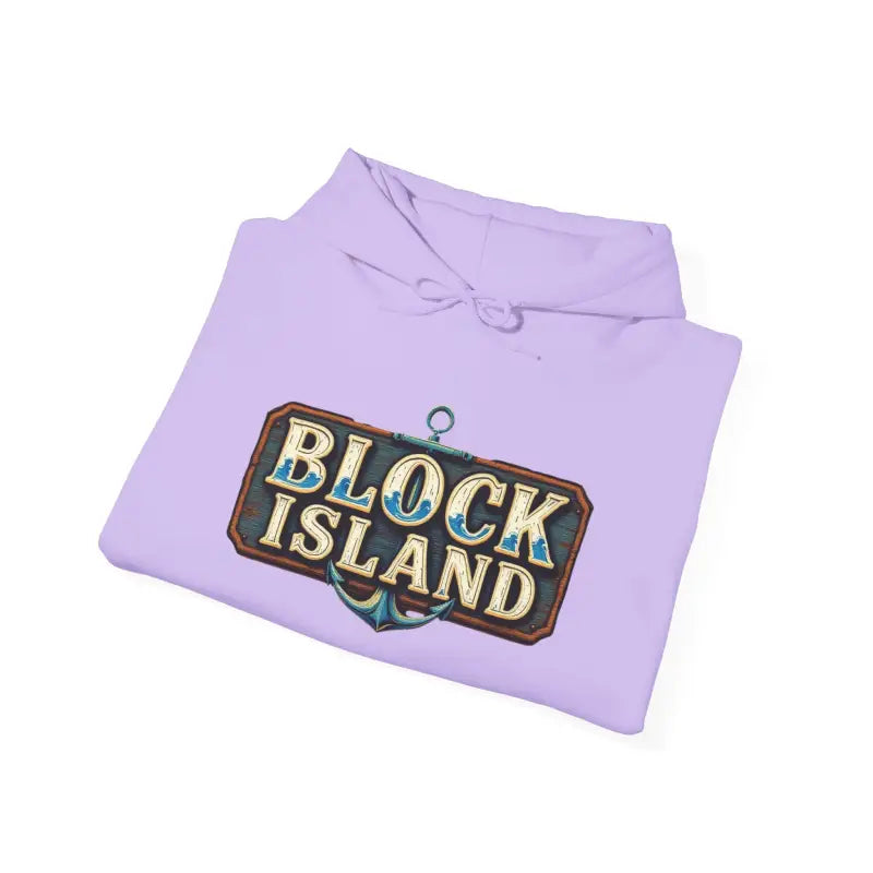 Block Island Unisex Heavy Blend Graphic Hoodie for Comfort - Ocean State Styles