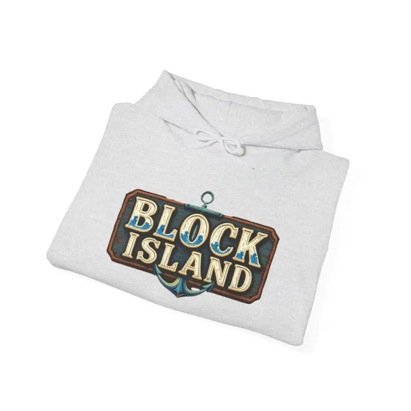 Block Island Unisex Heavy Blend Graphic Hoodie for Comfort - Ocean State Styles