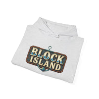 Block Island Unisex Heavy Blend Graphic Hoodie for Comfort - Ocean State Styles