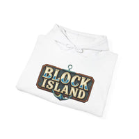 Block Island Unisex Heavy Blend Graphic Hoodie for Comfort - Ocean State Styles