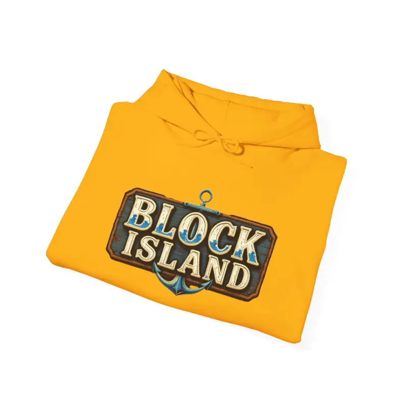 Block Island Unisex Heavy Blend Graphic Hoodie for Comfort - Ocean State Styles