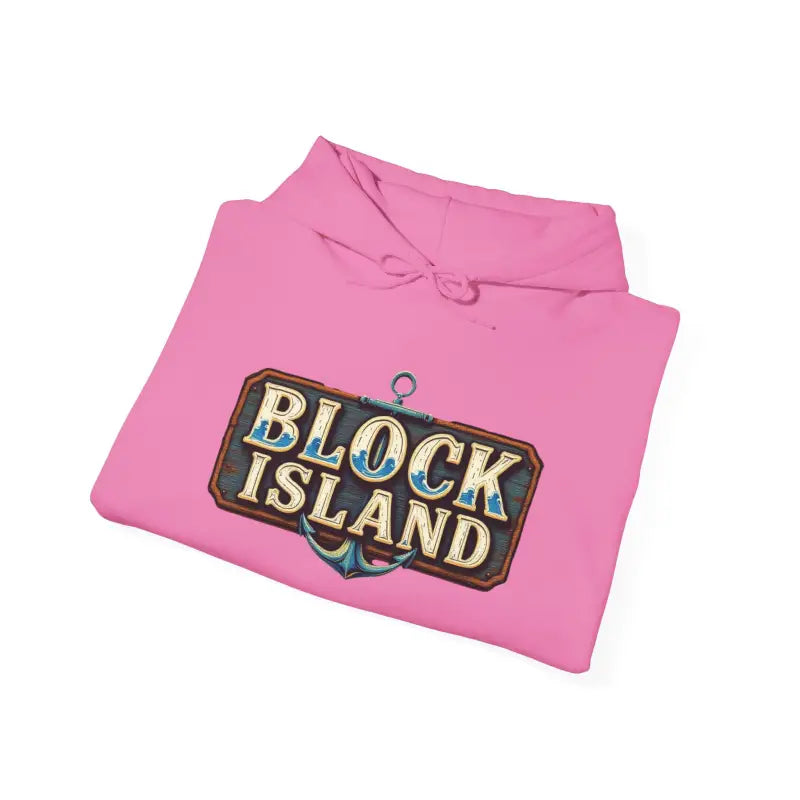 Block Island Unisex Heavy Blend Graphic Hoodie for Comfort - Ocean State Styles