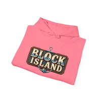 Block Island Unisex Heavy Blend Graphic Hoodie for Comfort - Ocean State Styles