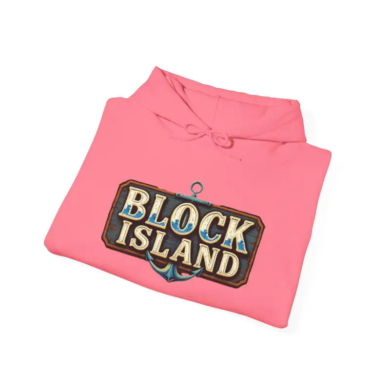 Block Island Unisex Heavy Blend Graphic Hoodie for Comfort - Ocean State Styles