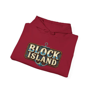 Block Island Unisex Heavy Blend Graphic Hoodie for Comfort - Ocean State Styles