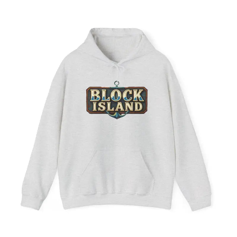 Block Island Unisex Heavy Blend Graphic Hoodie for Comfort - Ocean State Styles