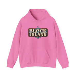 Block Island Unisex Heavy Blend Graphic Hoodie for Comfort - Ocean State Styles