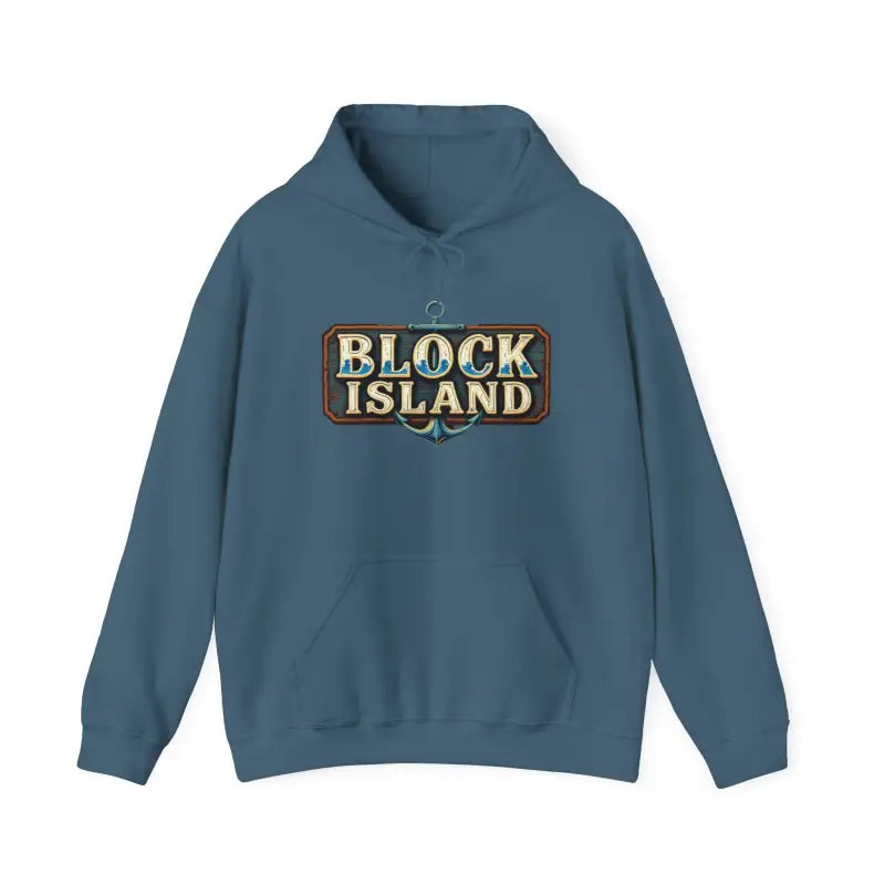 Block Island Unisex Heavy Blend Graphic Hoodie for Comfort - Ocean State Styles