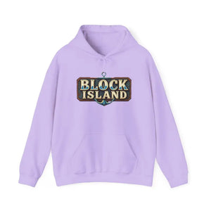 Block Island Unisex Heavy Blend Graphic Hoodie for Comfort - Ocean State Styles