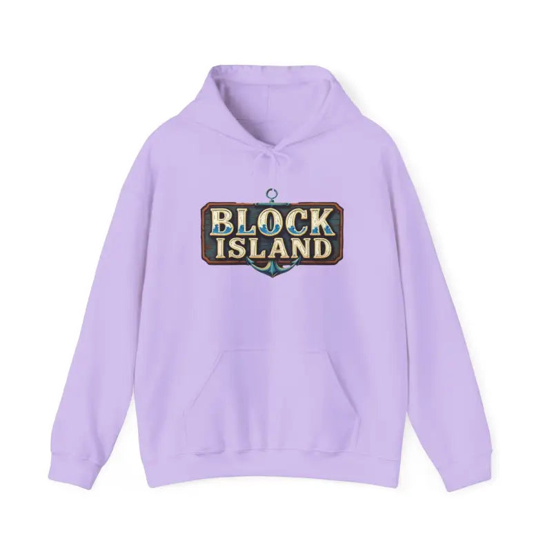 Block Island Unisex Heavy Blend Graphic Hoodie for Comfort - Ocean State Styles