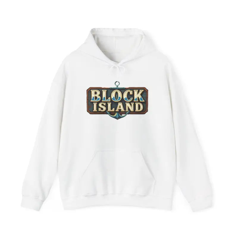 Block Island Unisex Heavy Blend Graphic Hoodie for Comfort - Ocean State Styles