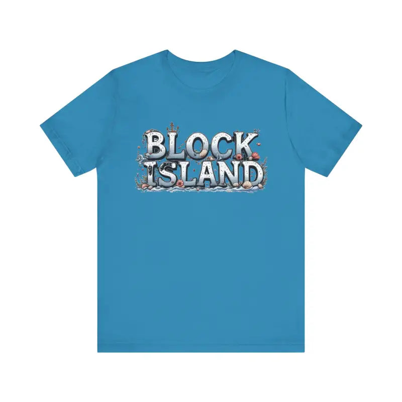 Block Island Unisex Jersey Tee Coastal Vibes Comfort - Ocean State Styles