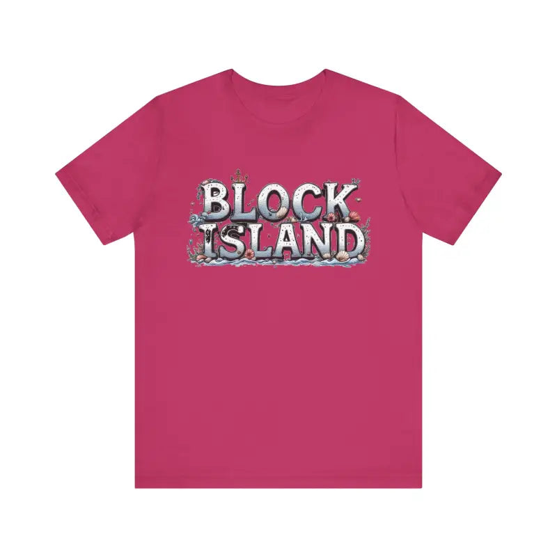 Block Island Unisex Jersey Tee Coastal Vibes Comfort - Ocean State Styles