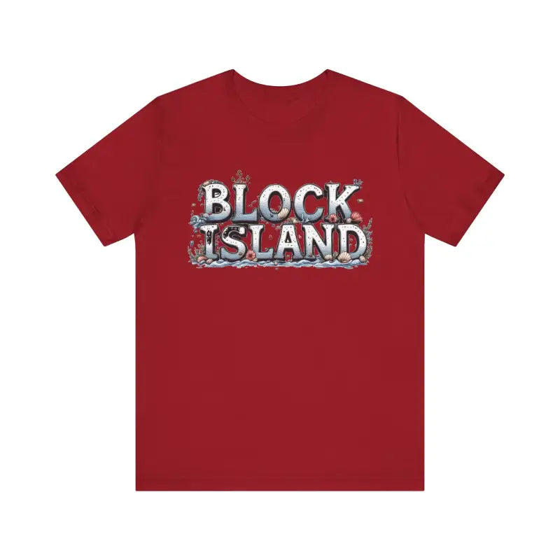 Block Island Unisex Jersey Tee Coastal Vibes Comfort - Ocean State Styles