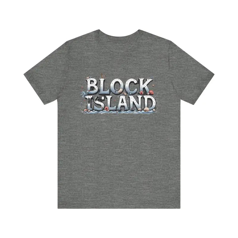 Block Island Unisex Jersey Tee Coastal Vibes Comfort - Ocean State Styles