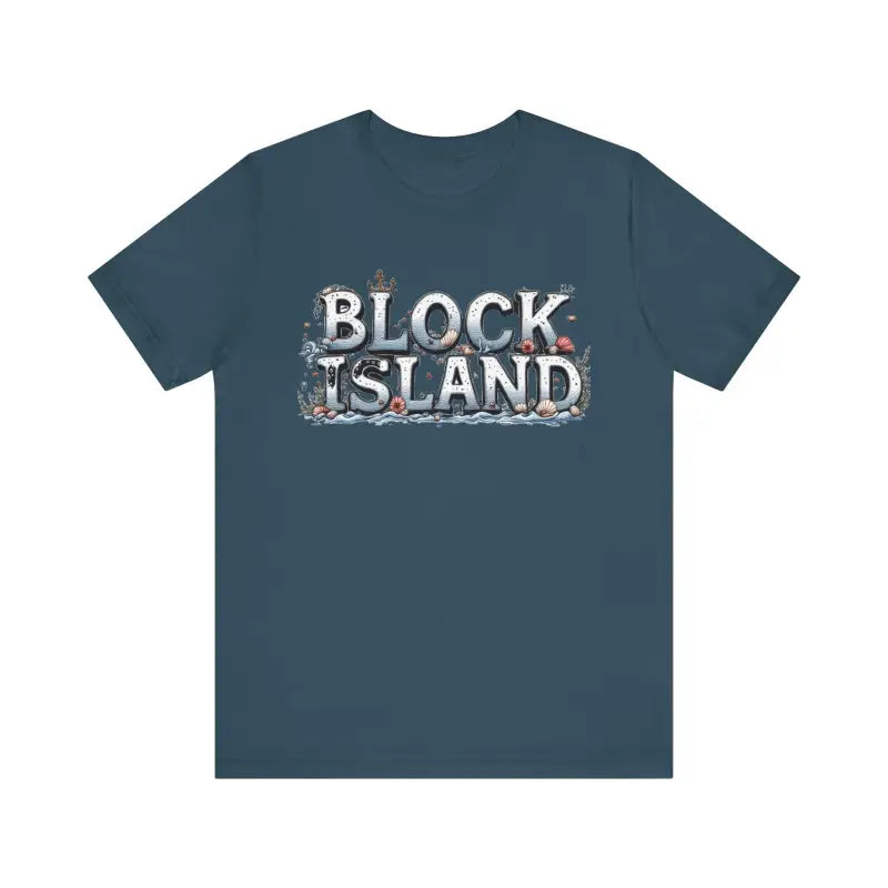 Block Island Unisex Jersey Tee Coastal Vibes Comfort - Ocean State Styles