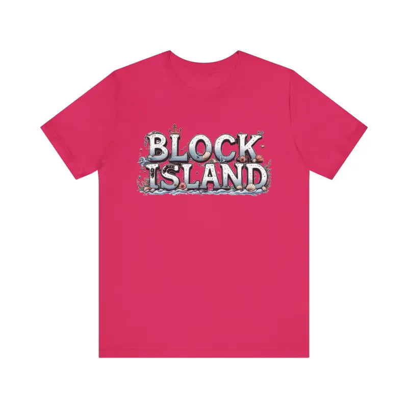 Block Island Unisex Jersey Tee Coastal Vibes Comfort - Ocean State Styles