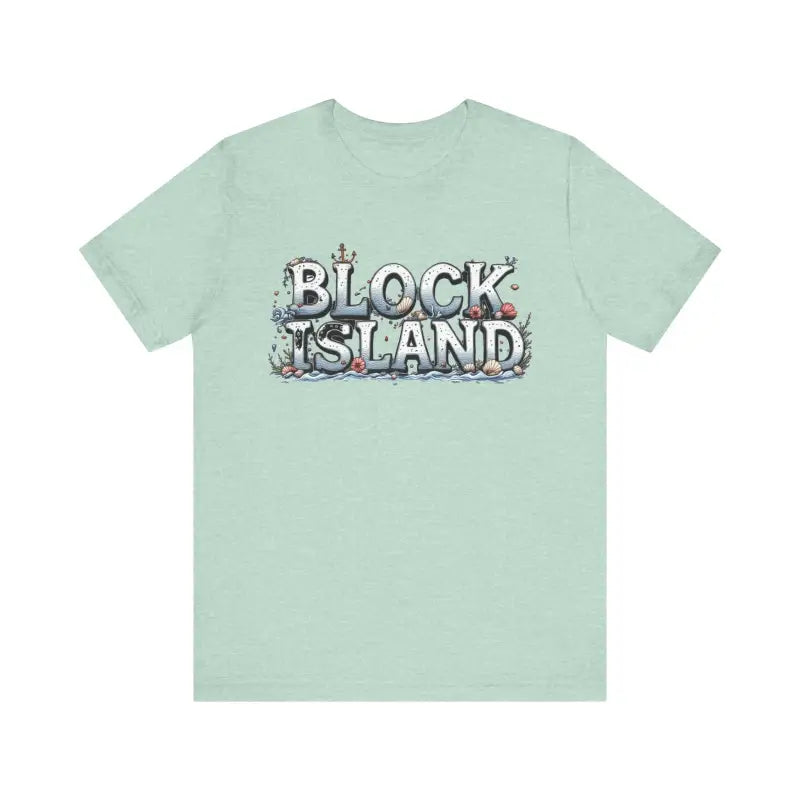 Block Island Unisex Jersey Tee Coastal Vibes Comfort - Ocean State Styles